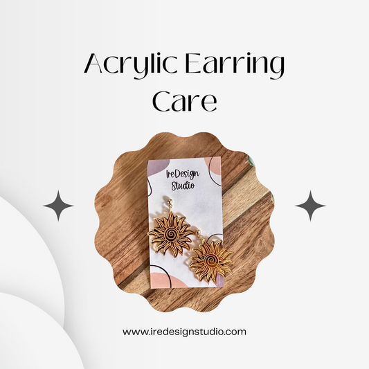 Acrylic Earring Care