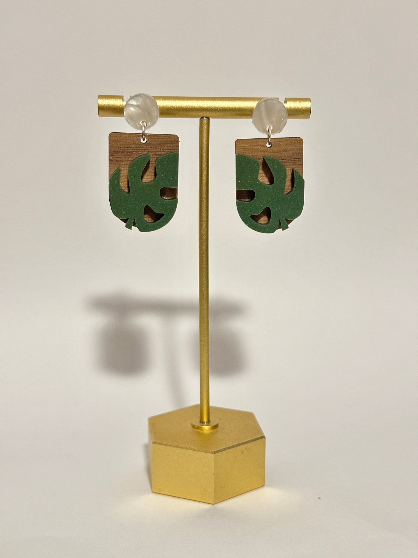 Monstera Earrings