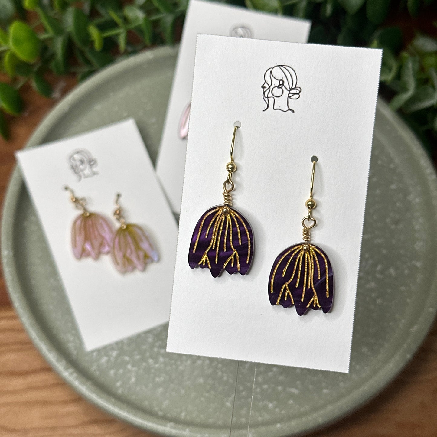 Tulip Drop Earrings