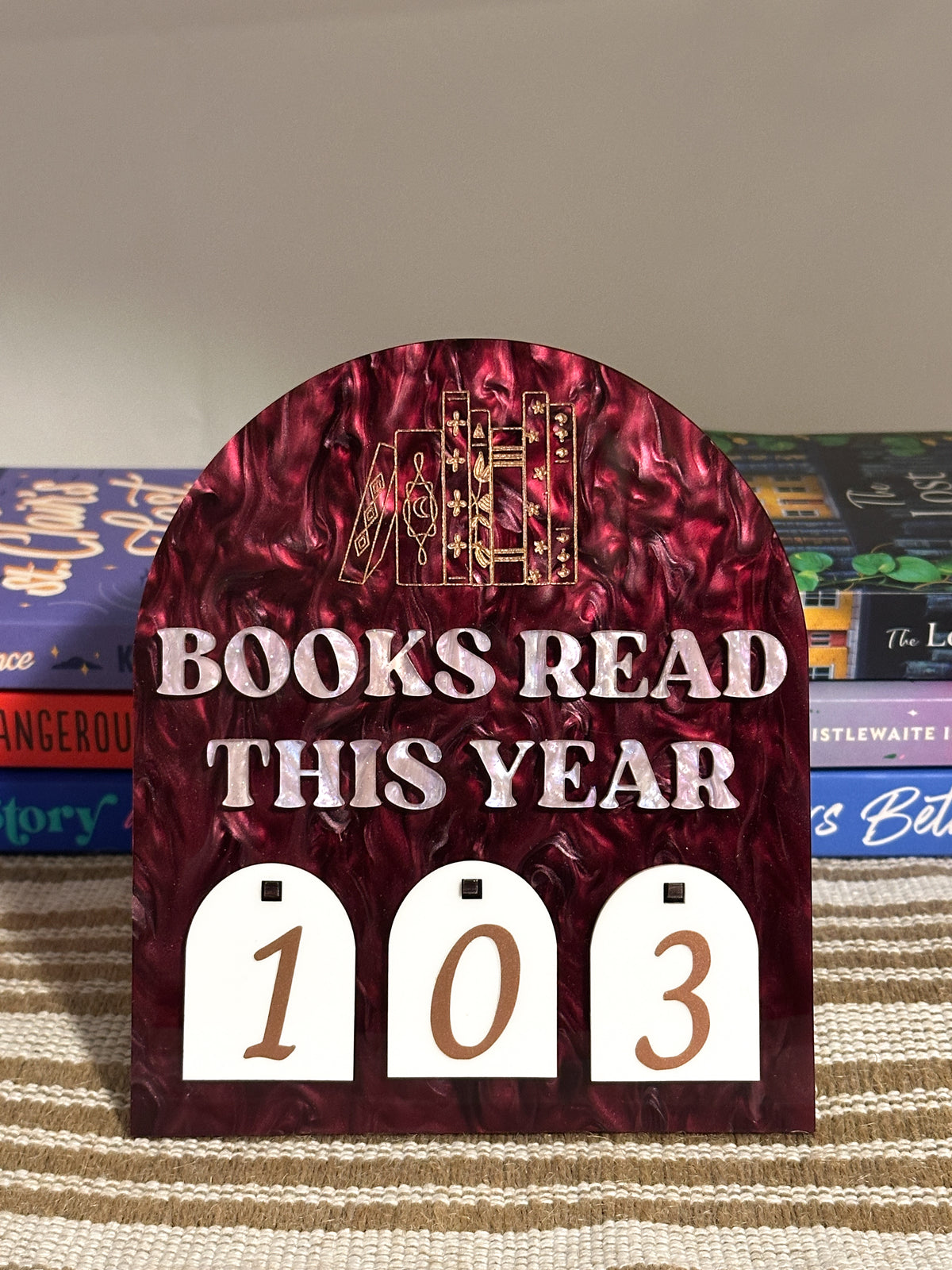 Book Tracker *wine marble*