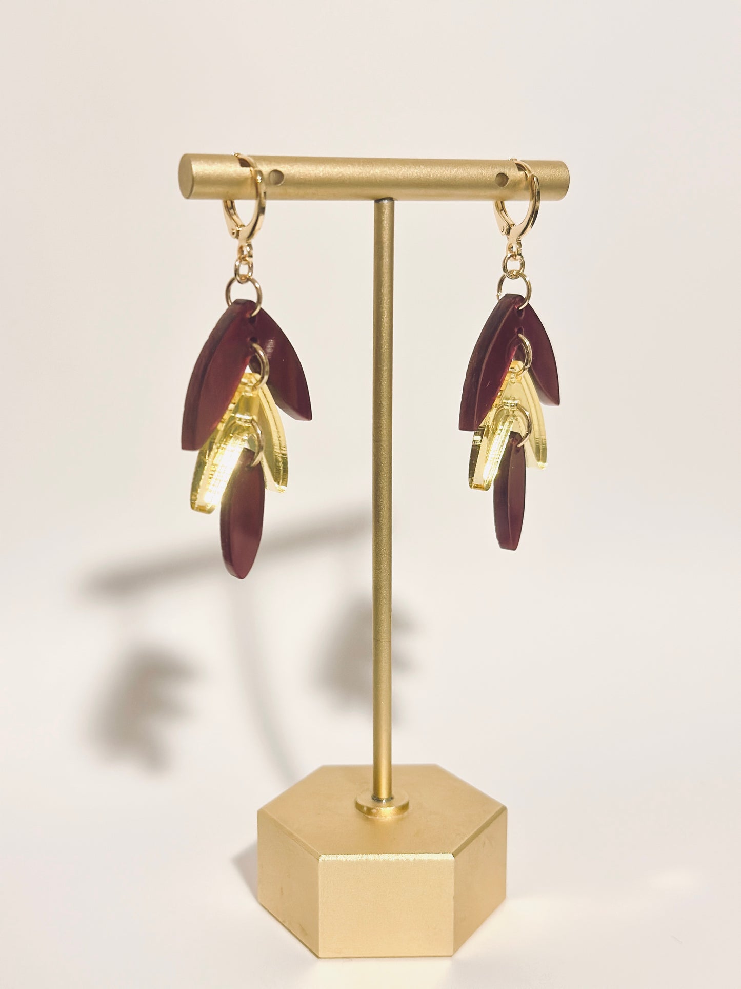 Roxy Earrings in Wine
