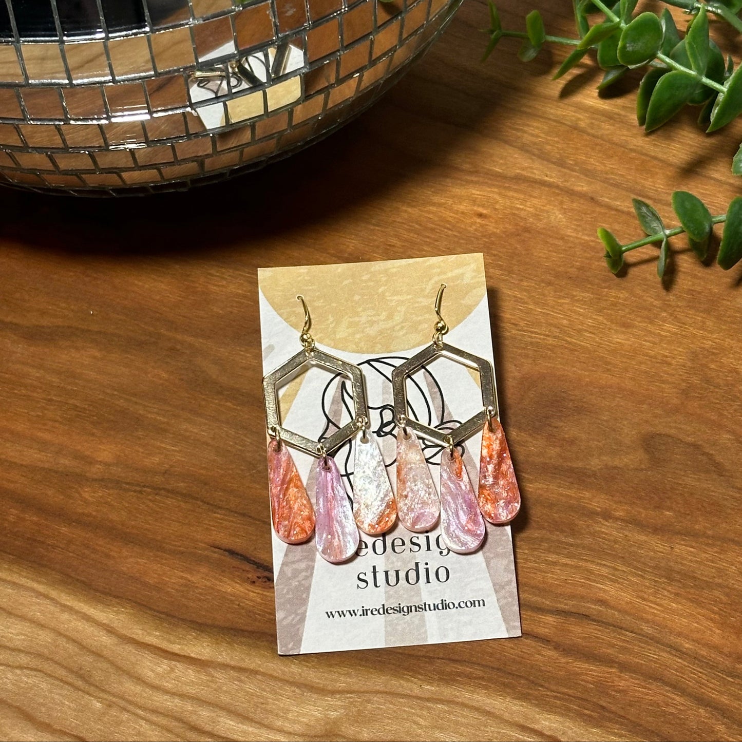 Lorelei Earrings in Retro Potion