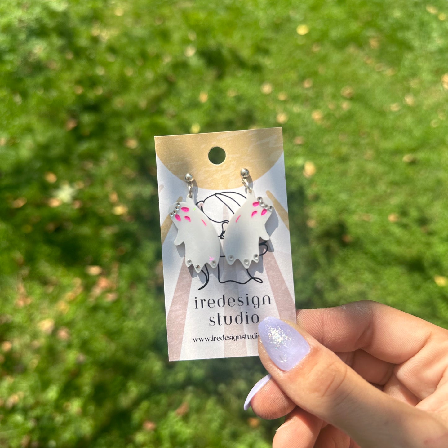 Bejeweled Ghostie Earrings