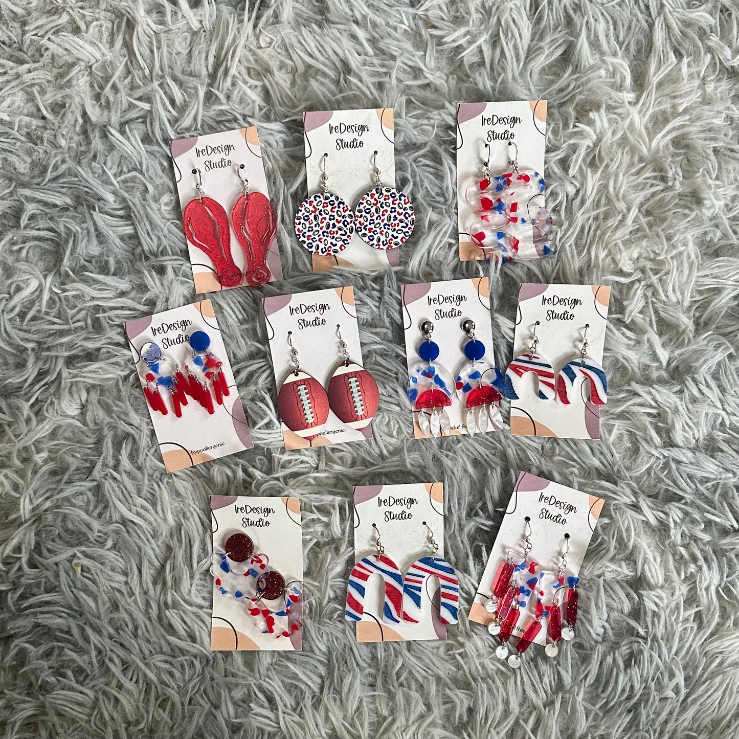 Football Earrings