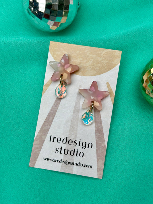 Star Drop Earrings