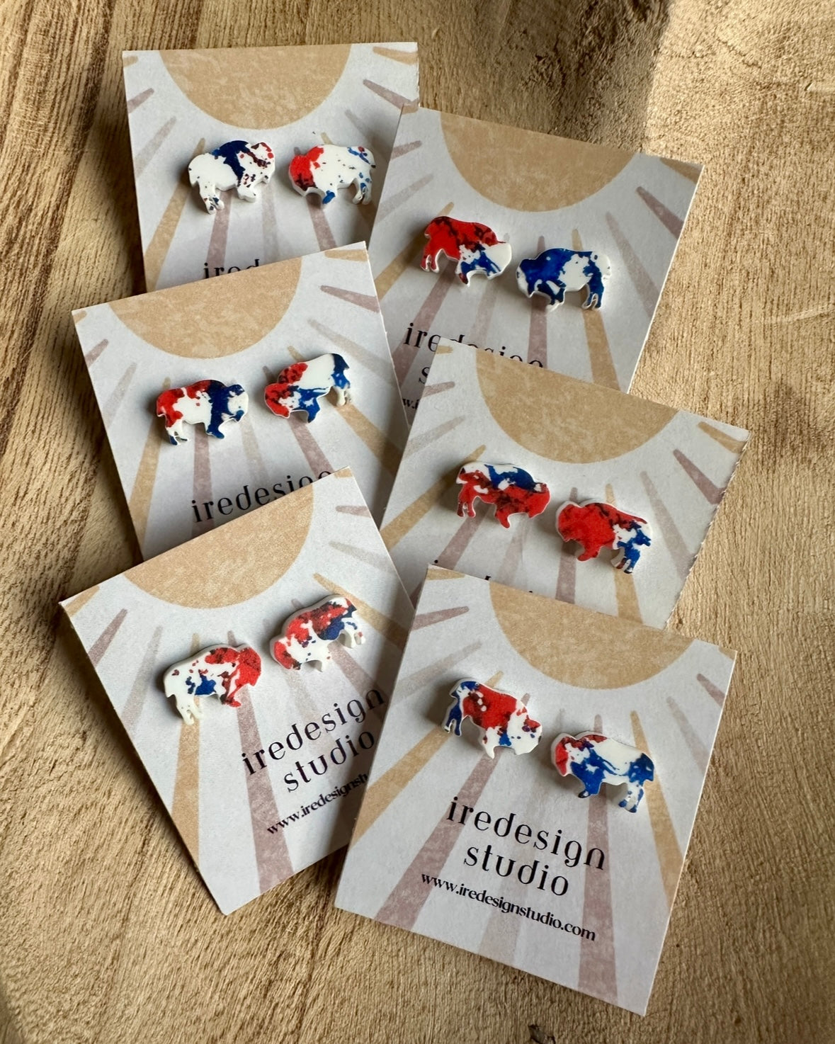 BUF Tie Dye Studs