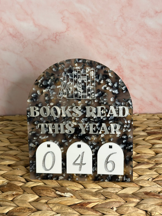 Book Tracker *onyx terrazzo*