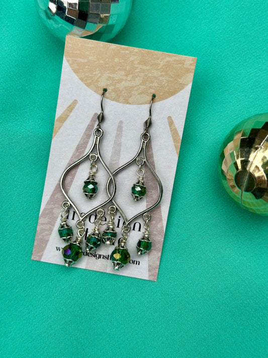 Beaded Chandelier Earrings