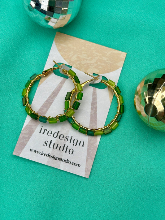 Beaded Hoops *Limited Edition*