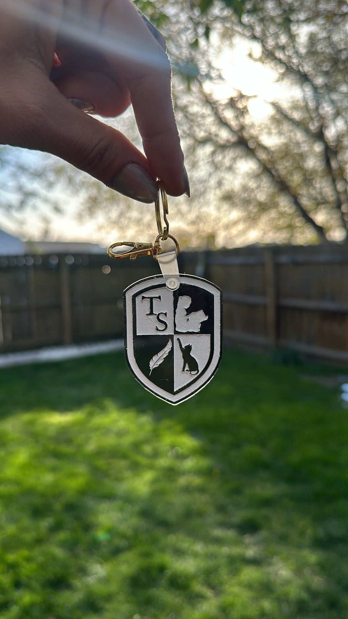 The Tortured Poets Coat of Arms Keychain