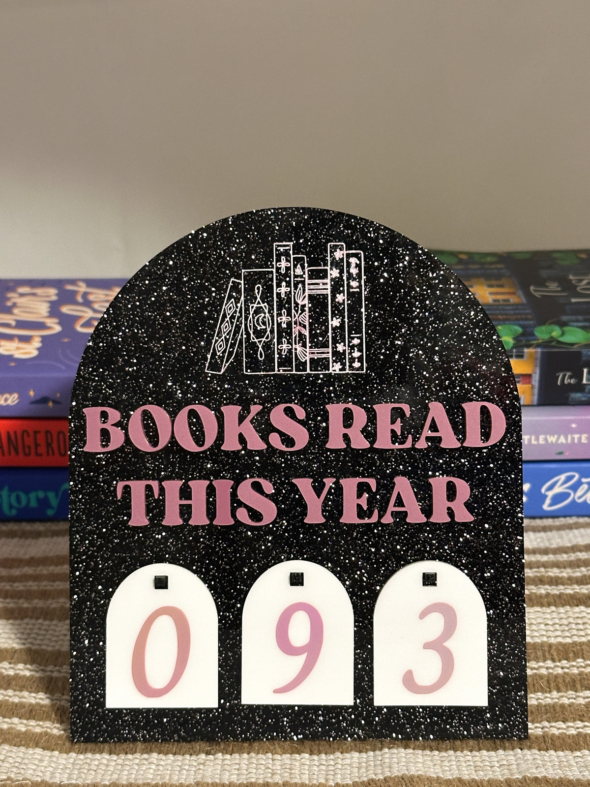 Book Tracker *black glitter*