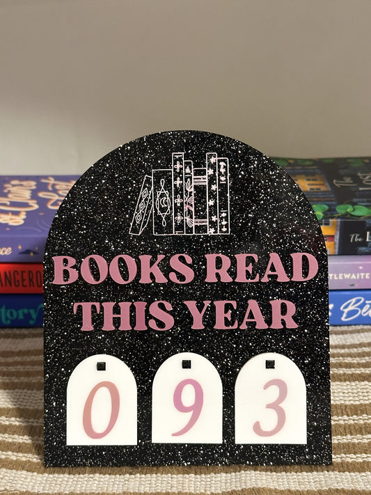 Book Tracker *black glitter*