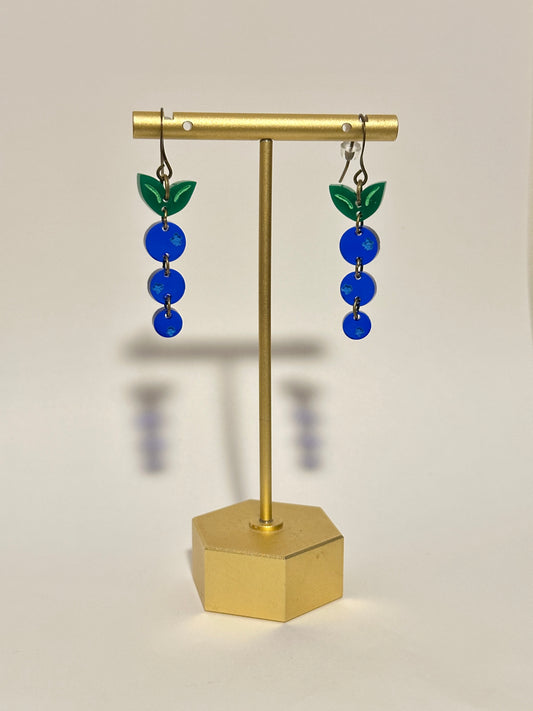 Blueberry Drop Earrings