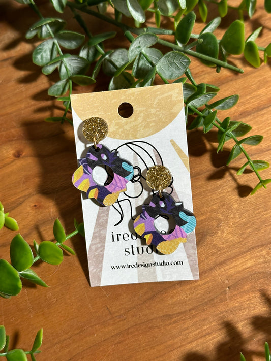 Avery Earrings in Boho Floral