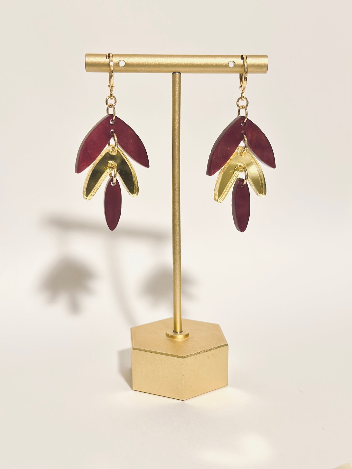 Roxy Earrings in Wine