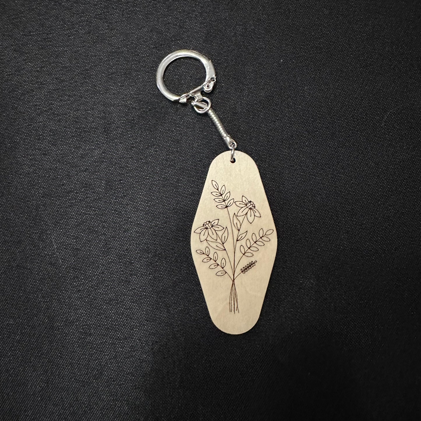 Custom Birth Month Bouquet Keychain