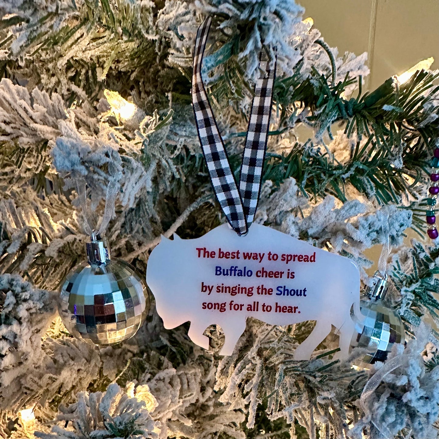 Buffalo Cheer Ornament