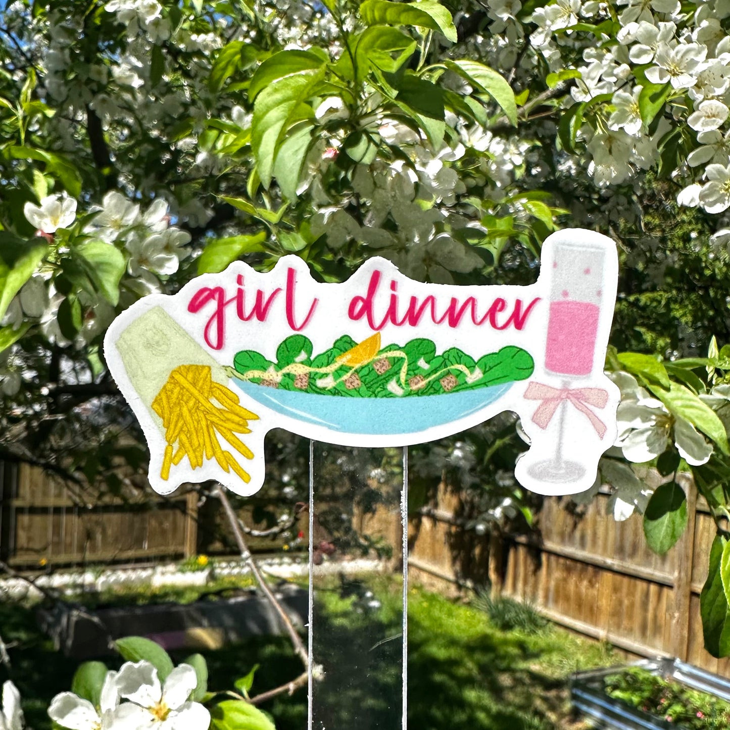 Girl Dinner Sticker