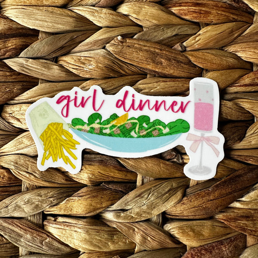 Girl Dinner Sticker