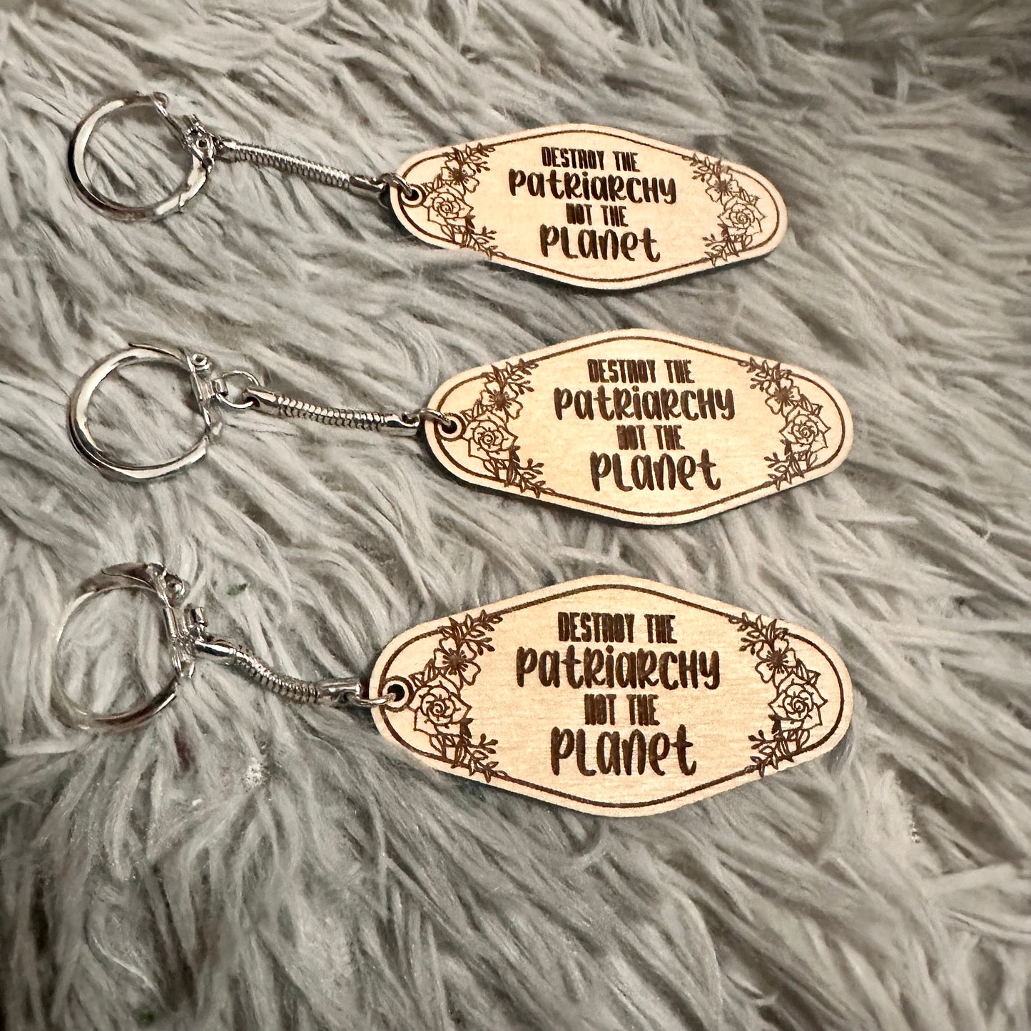 Destroy The Patriarchy Keychain