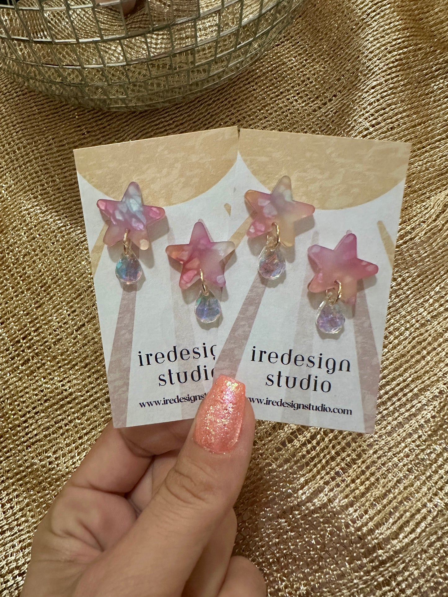 Star Drop Earrings
