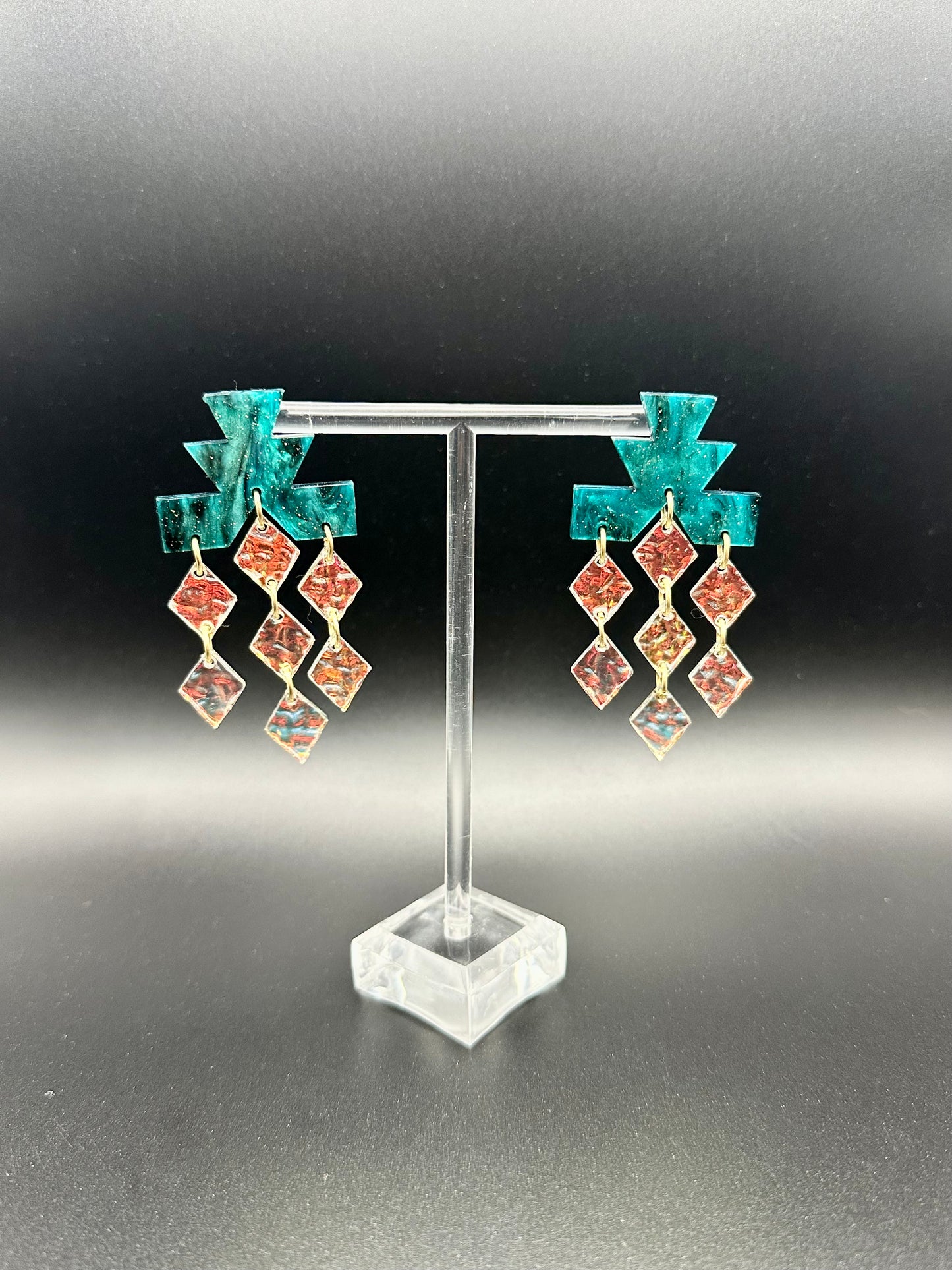 Winifred Earrings in Starry Emerald