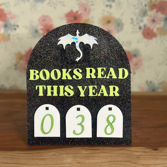 Book Tracker *black glitter*