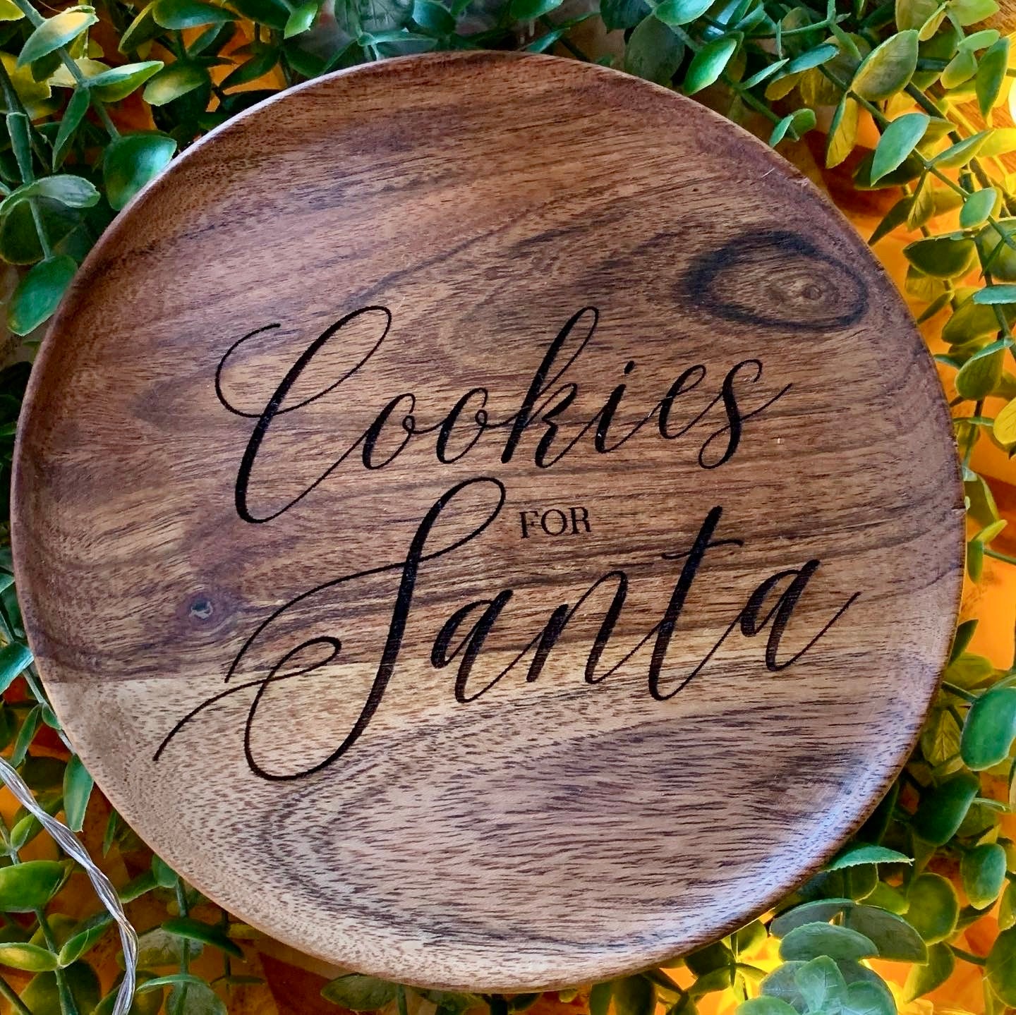 Engraved Santa Plates