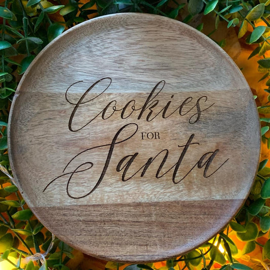 Engraved Santa Plates