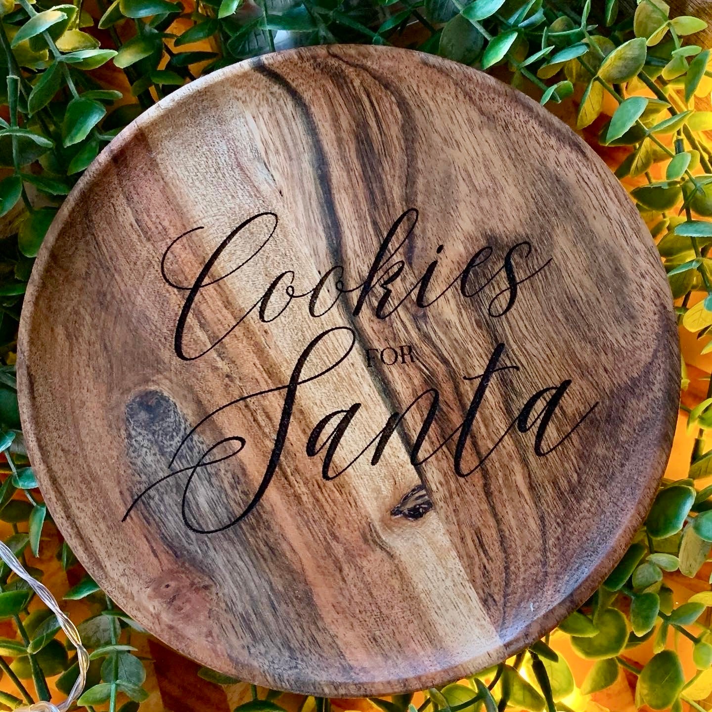 Engraved Santa Plates