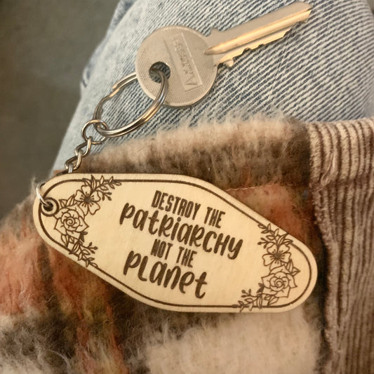 Destroy The Patriarchy Keychain